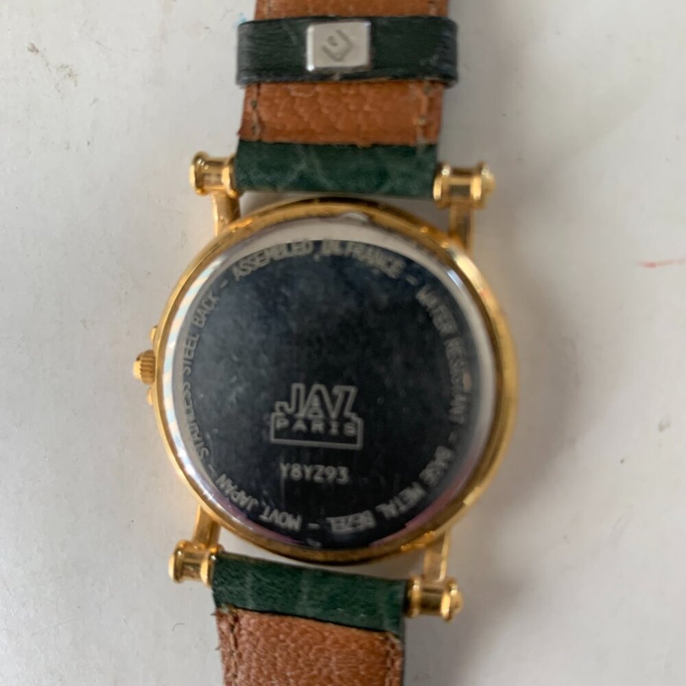 RARE VINTAGE JAZ PARIS 3385C Y8YZ93 Quartz Watch 1990's Assembled in France - Picture 9 of 11